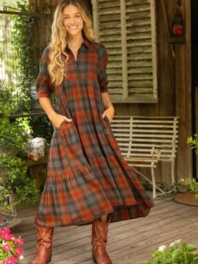 NATURAL LIFE Rebecca Midi Dress